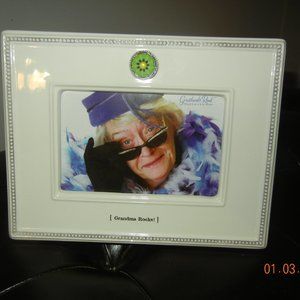 GRANDMA Ceramic Photo Picture Frame GRANDMA ROCKS 9x7 Mothers Day